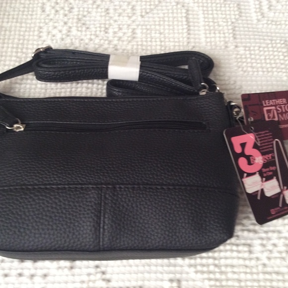 Stone Mountain Black Leather Purse - Picture 2 of 2